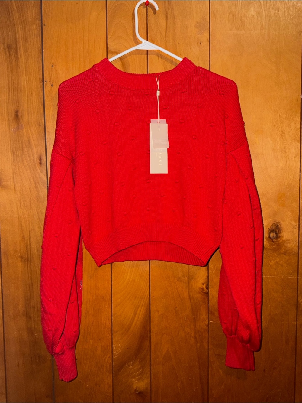 KEEPSAKE the Label Red Crewneck Sweater